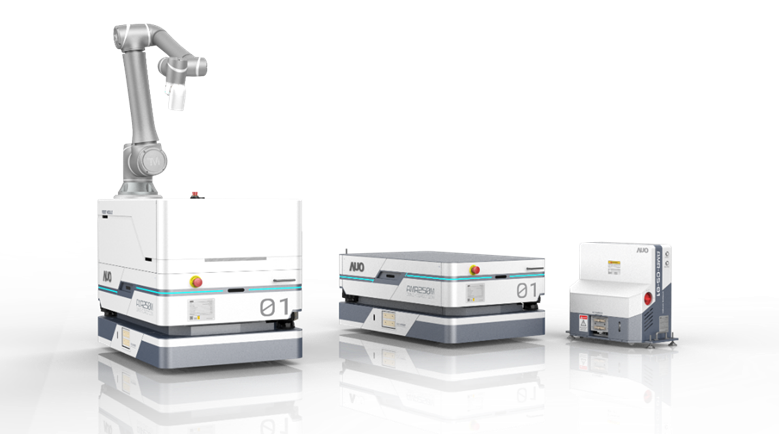 EVO真人數位開發的自主式移動機器人（AMR250M），搭配全向輪並結合AI演算法、2D LiDAR、3D攝影機等技術，協助客戶實現產線全自動化